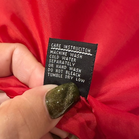 Sandro Paris Red Boucle Teddy Jacket | Plaid Hood Lining | Women’s Size M - Picture 9 of 11